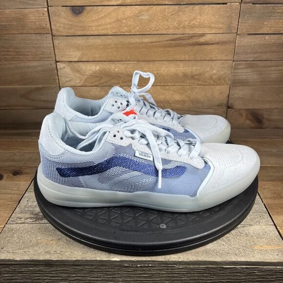 Vans Evdnt Athletic Shoes in Light Blue and Navy Ultimate Waffle - Picture 1 of 10